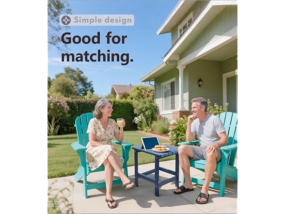 PASAMIC Adirondack Square Side Table