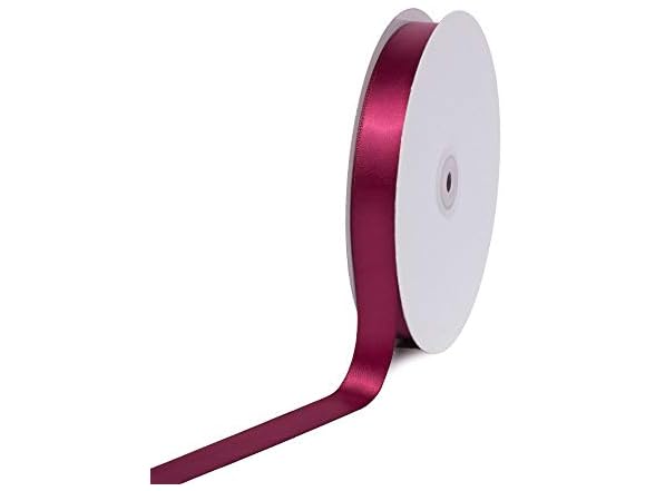 Creative Ideas PSF0708-275 Solid Satin Ribbon, Wine