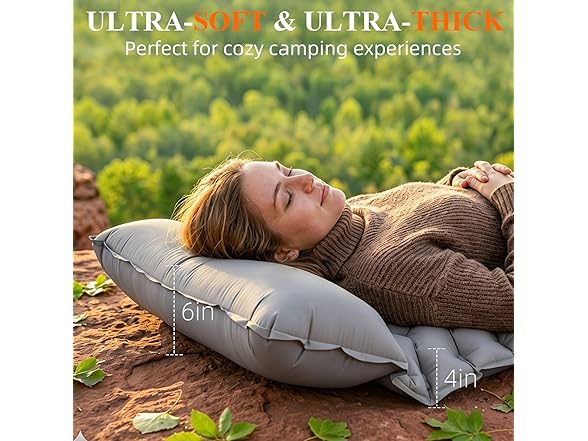 Jnconser Inflatable Sleeping Pad, Gray