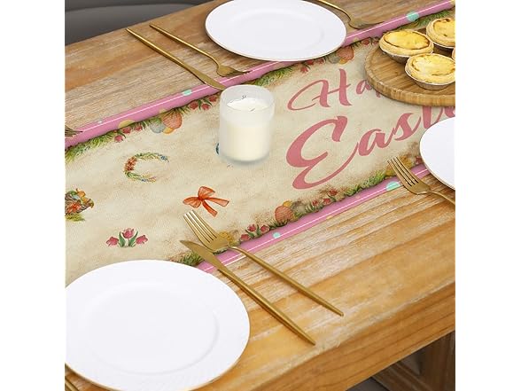 Racenaf Vintage Easter Table Runner