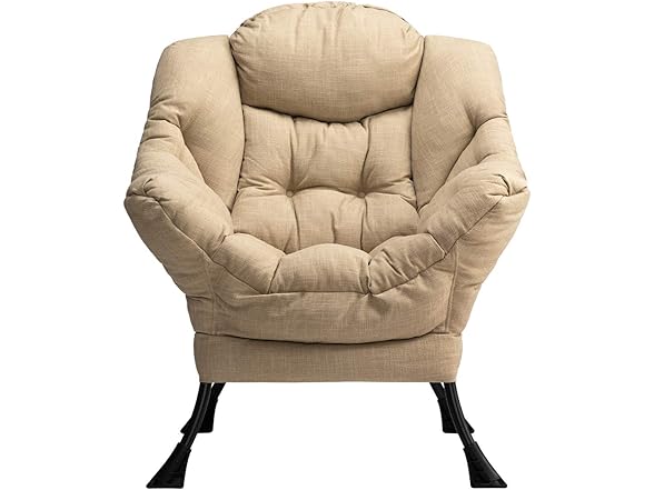Lazy Chair with Armrest and Side Pocket