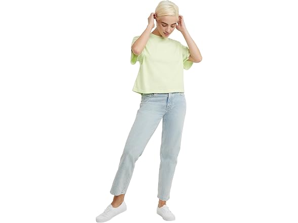 Hanes Women (S) Originals Garment Cropped T-shirt