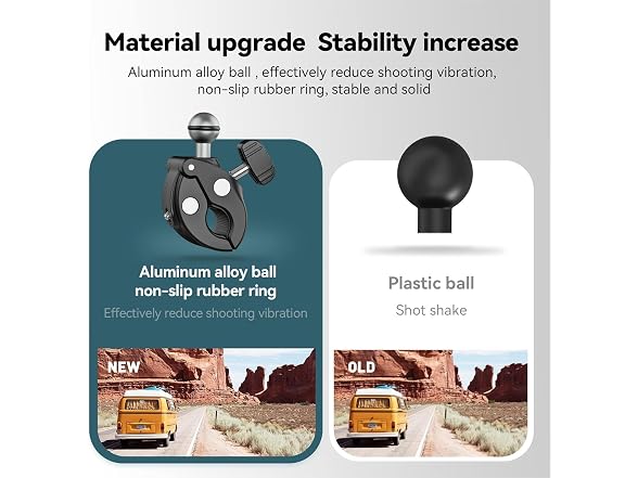 TELESIN Universal Handlebar Tube Clamp