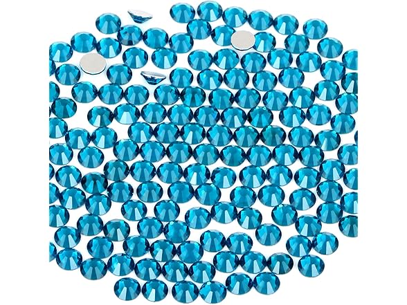 CMBYN Glue Fix Crystal Flatback Rhinestones- Blue