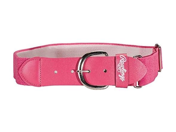 Rawlings Boys' (S) Pro Baseball Belt Pink - Gallery 2