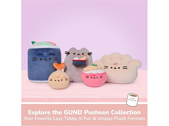 GUND Pusheen Bento Katsu Rice Bowl 6-Inch Plush