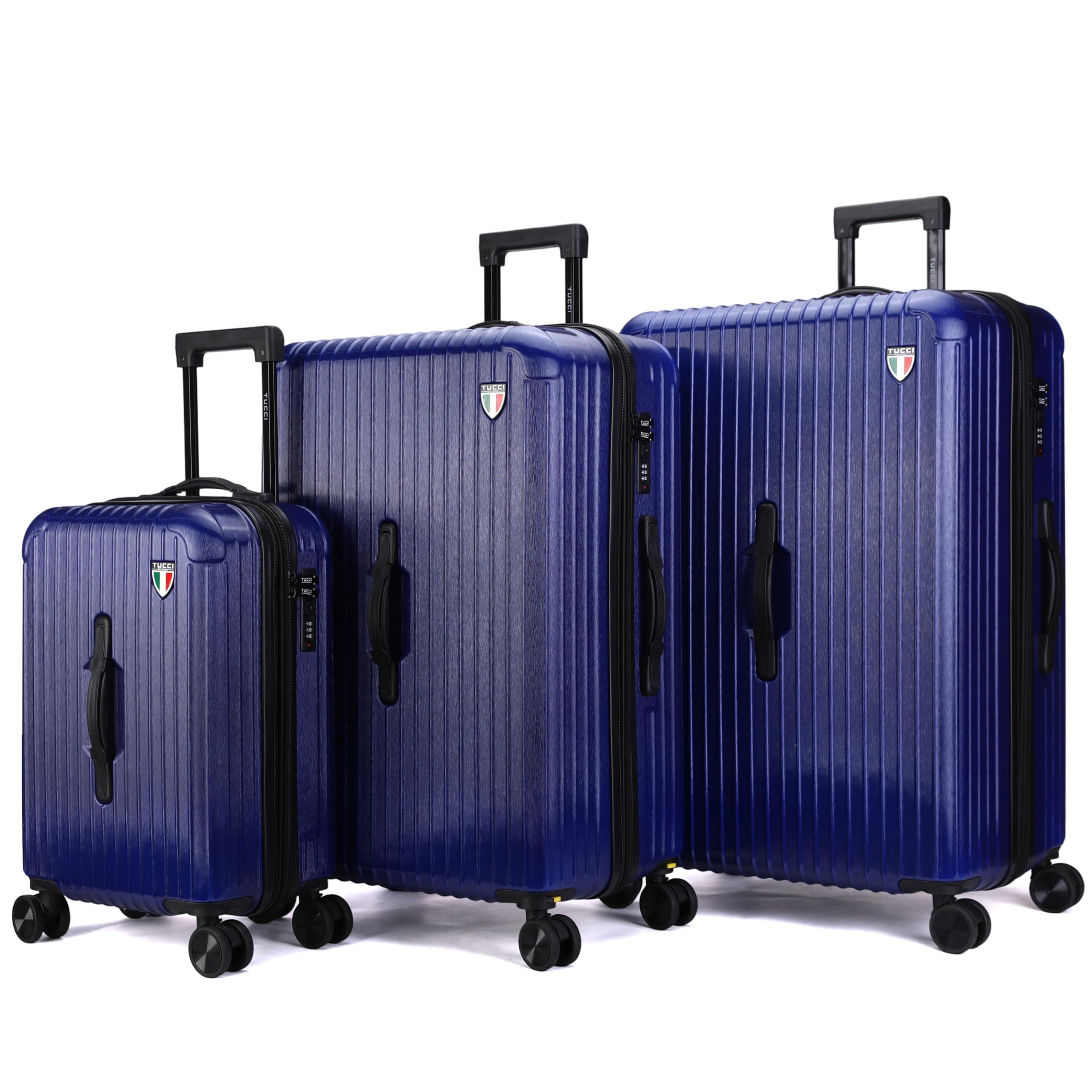 Tucci Linea 3-Piece Expandable Hardside Spinner Luggage Set - Gallery 7