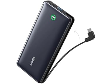 $29.99, Was $54.99, 45% Off! (1 or 2 PACK) Anker 20,000mAh 30W PD Powerbank w/built-in USB-C Cable dealfomo