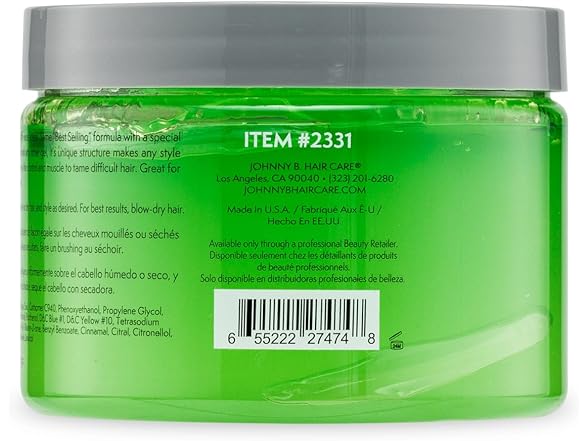 (2 Pack) Johnny B Mode Lucky Boy Mode Styling Gel, 12 oz