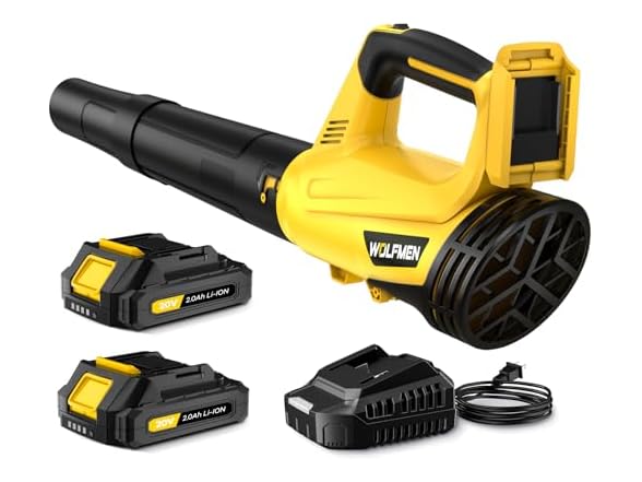 WOLFMEN Cordless Leaf Blower