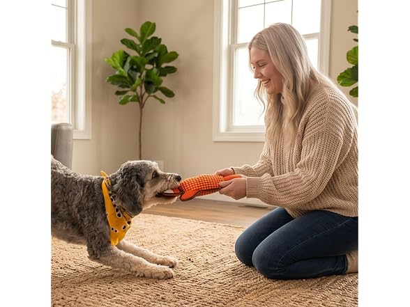SPOT Dura-Fused Big Ballistic Barnyard Fox Dog Toy