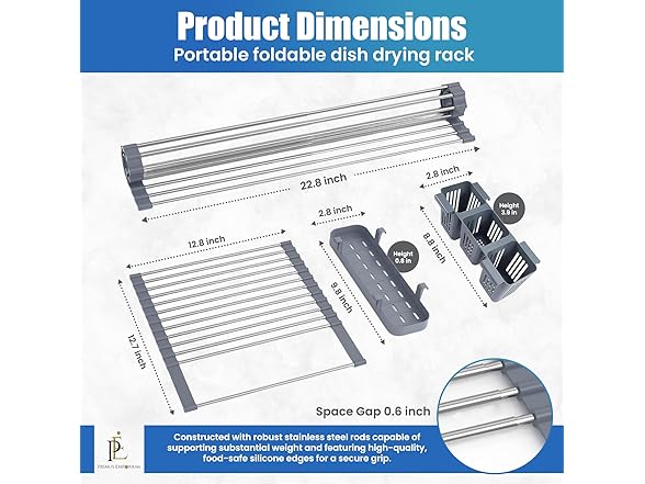 Primus Emporium Expandable Roll Up Dish Drying Rack