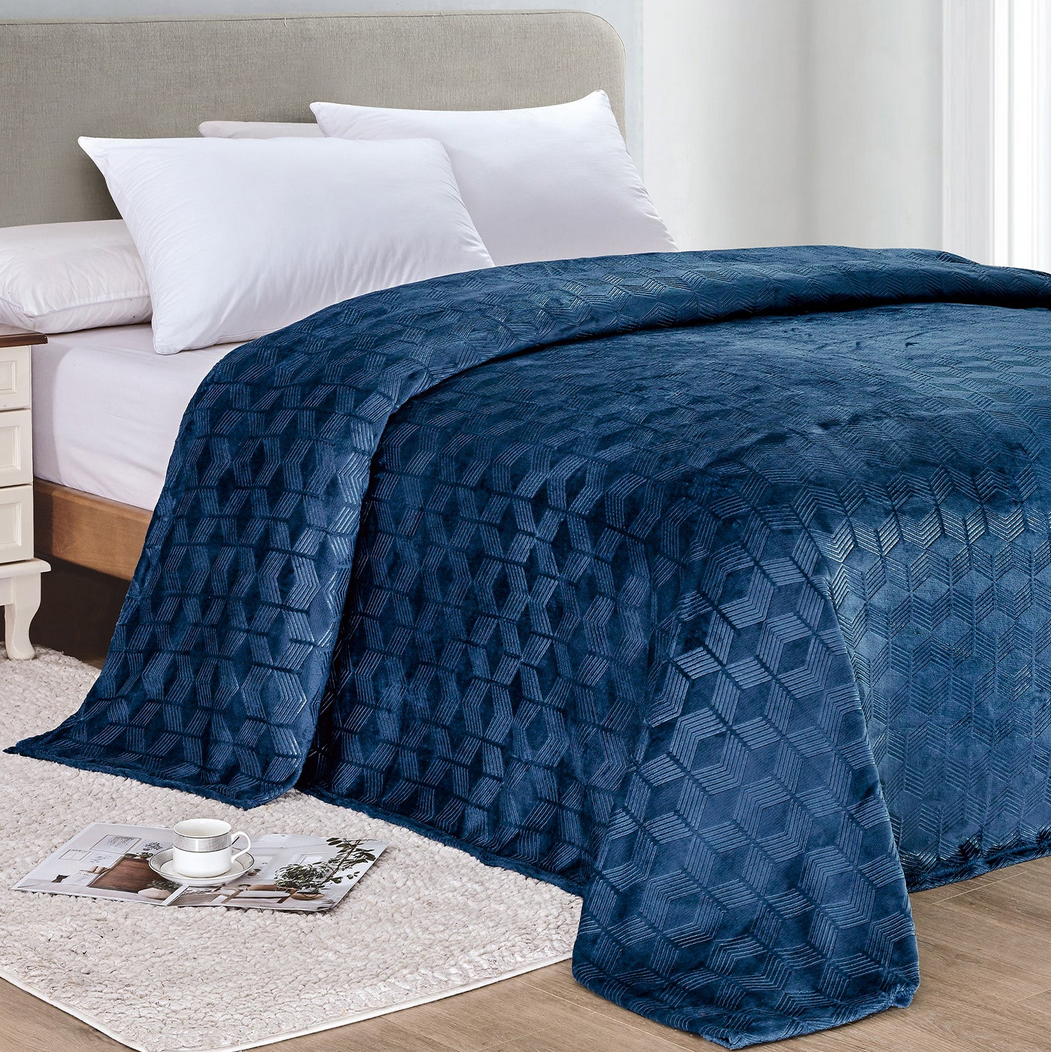 Luxury Home Armani Embossed Microplush Blanket - Gallery 13