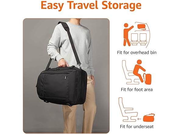 Amazon Basics Travel Backpack, Black