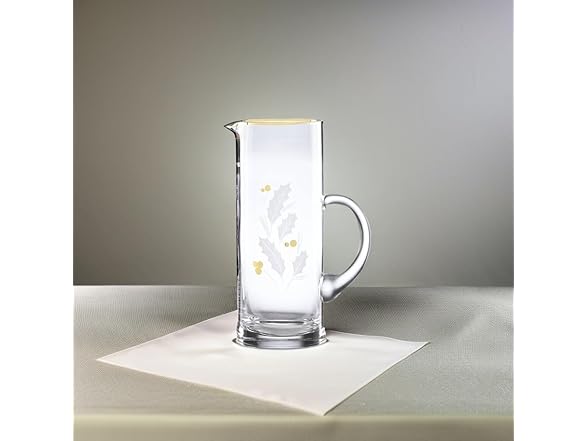Lenox  Holiday Gold Pitcher, Christmas Theme