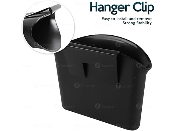 Zone Tech GC0016 Portable Hanging Mini Car Garbage Can B