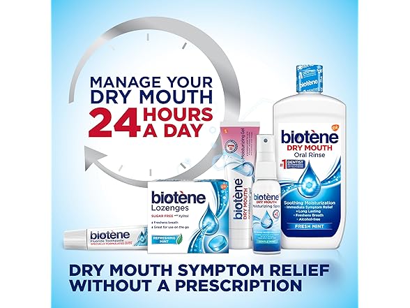 Biotene Dry Mouth Mouthwash Fresh Mint 16oz