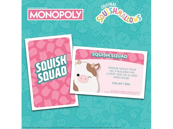 Monopoly: Squishmallows Collector’s Edition Board Game