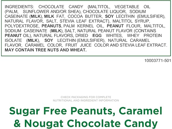 Russell Stover SF Peanut Caramel Nougat