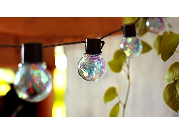 Ideaworks Solar Iridescent String Lights - 10ct