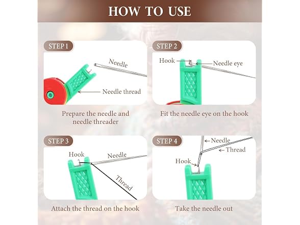Runsgo Automatic Needle Threader 3Pc