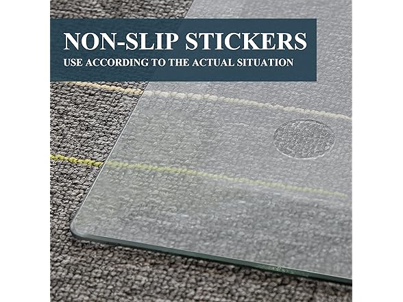 Glass Chair Mat 46"x53", Clear