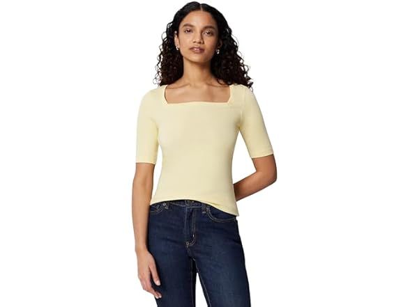 Amazon Essentials Women Half Sleeve Square Neck Tee - Gallery 5