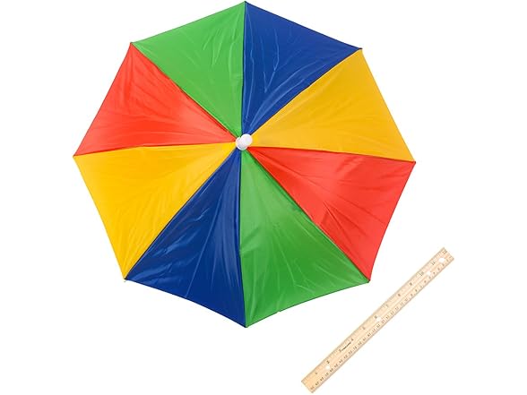 Umbrella Fishing Hat Rainbow Colors
