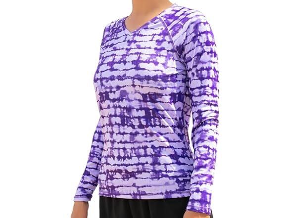 Kanu Surf Women's LS UPF50 Swim Top Purple (XL)