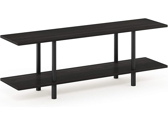 Furinno 2-Tier Shelf Black