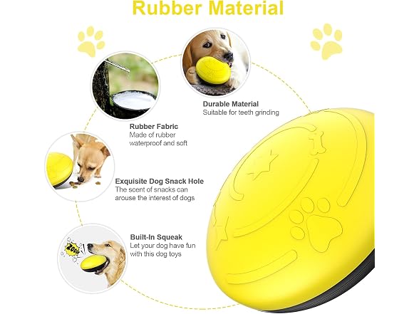 Squeaky Dog Toys for Large Dogs, Dog Treat Pu