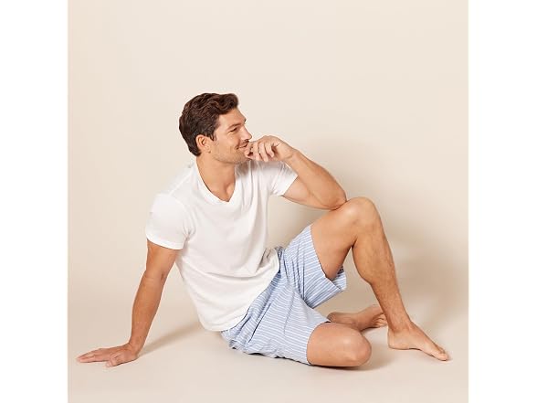 Amazon Essentials Men Cotton Poplin Pajama Shorts