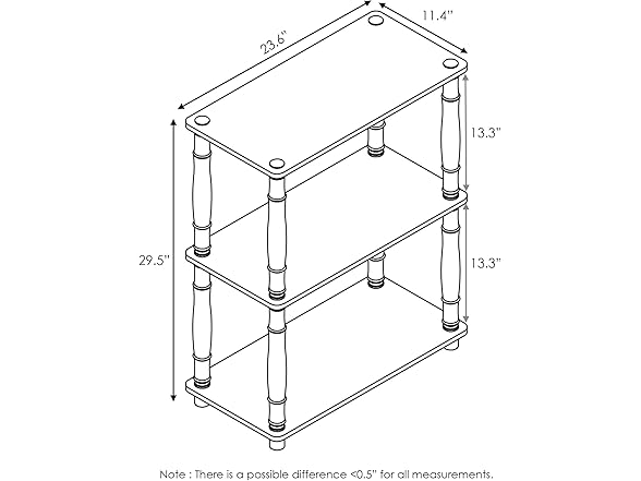Furinno Turn-N-Tube 3-Tier Shelf Varies