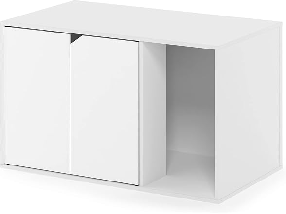 Furinno Peli Litter Box Enclosure White