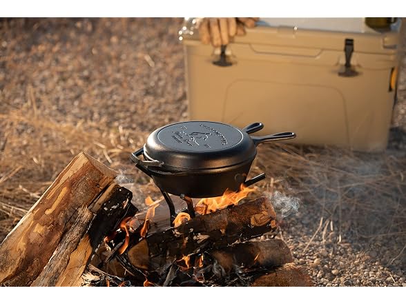 Lodge Yellowstone Cast Iron 2-in-1 Combo Cooker