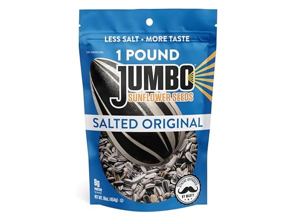 6Pk JUMBO SUNFLOWER SEEDS, Original, 16-Oz