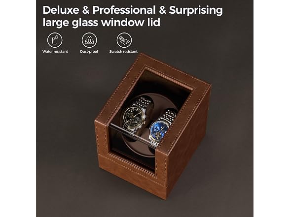 BEWISHOME Double Watch Winder