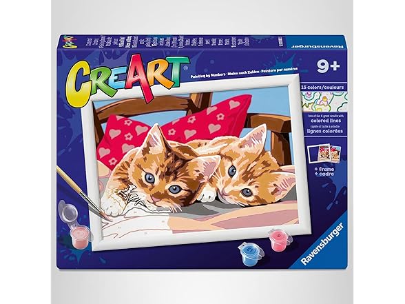 Ravensburger CreArt Two Cuddly Kids Paint by Numbers