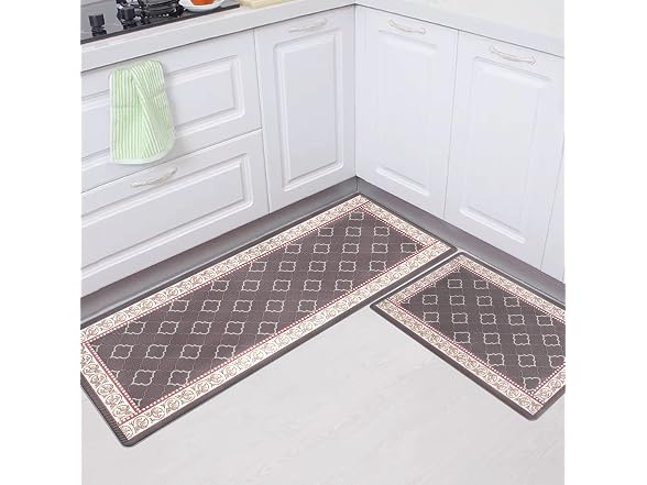 ROTTOGOON Kitchen Floor Mat 2Pk Coffee