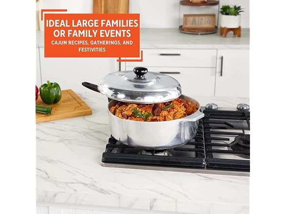 IMUSA 6.2 Qt Cast Aluminum Cajun Dutch Oven