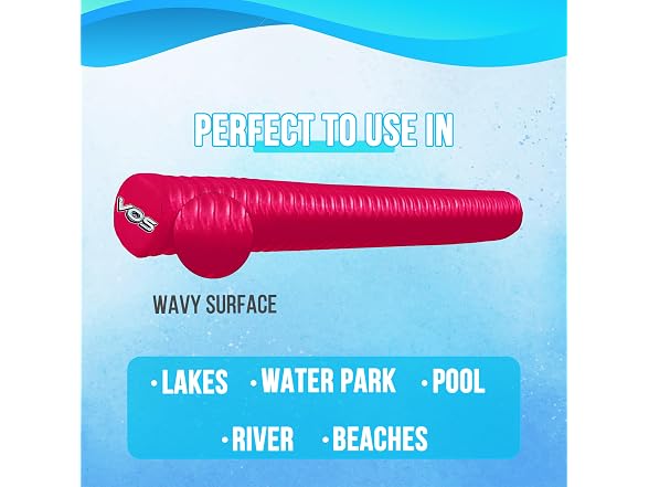 VOS Mega Pool Noodle –Thick Foam Float, Lounging