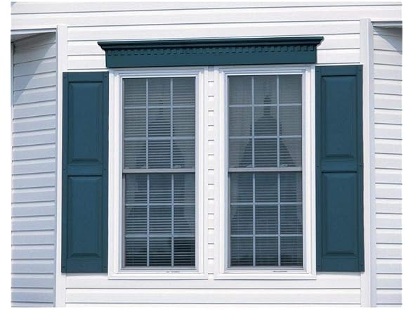 Raised Panel Vinyl Shutters