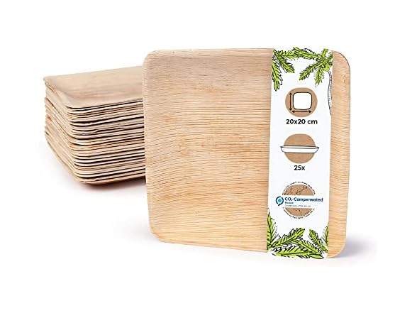 Inposable Platech Square Palm Leaf Plates