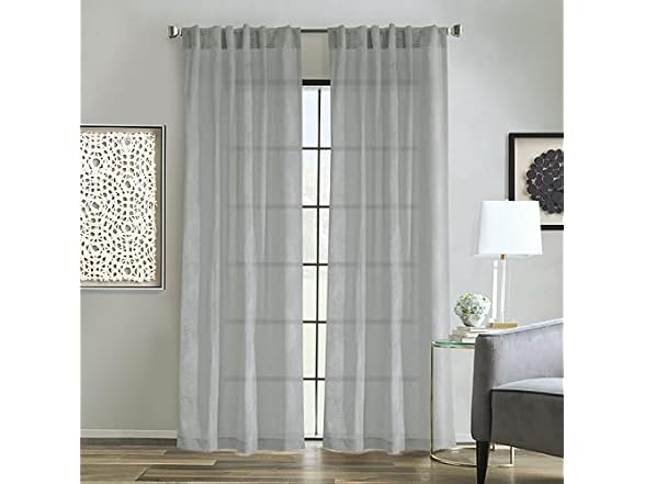 LOFT LIVING Light Filtering Dual Header Curtain