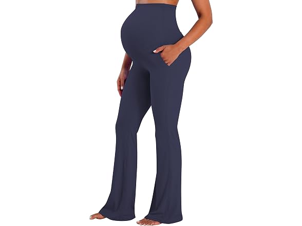 Sunzel Maternity Flare Leggings 32in M Graphite
