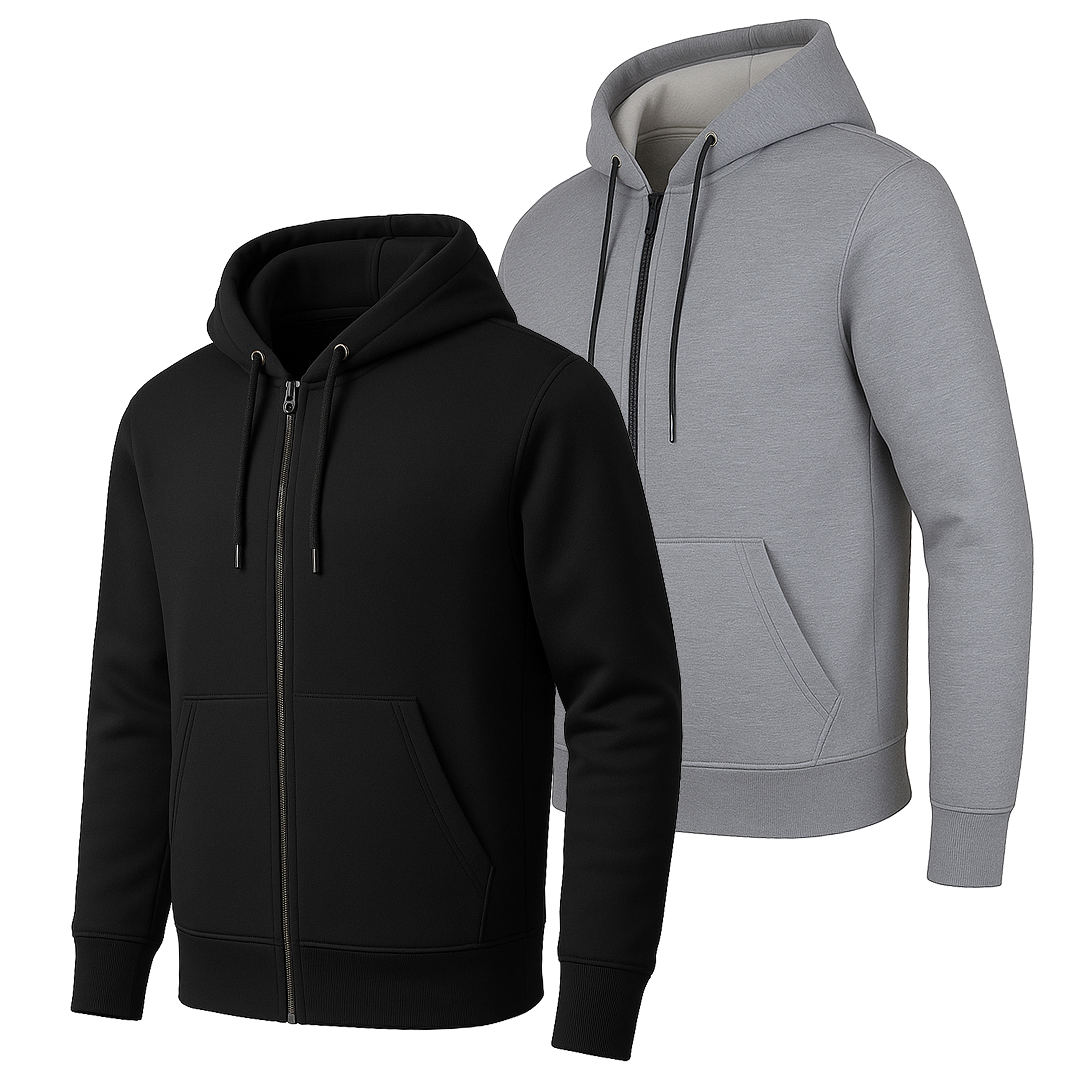 Mens Heavyweight Fleece-Lined Tech Zip Hoodie - Gallery 28