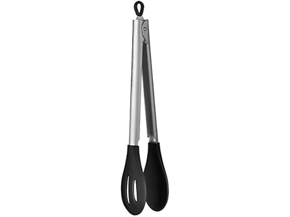 Cuisinart Scoop & Strain Tongs, Silver