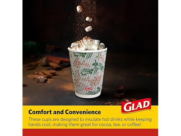 Glad Disposable Coffee Cups with Lids