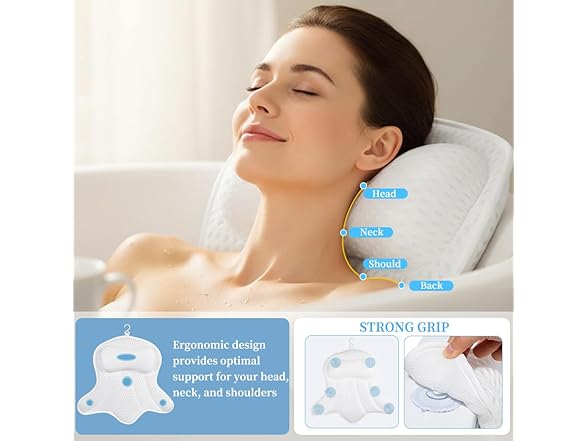 AmazeFan Luxury Bath Pillow
