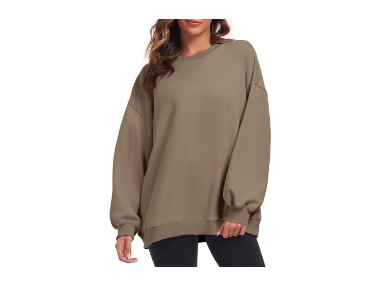 Fkeep Women Oversized Sweatshirt Crew Neck Tops - Gallery 10